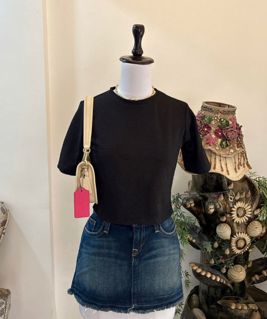 Solid Black Top