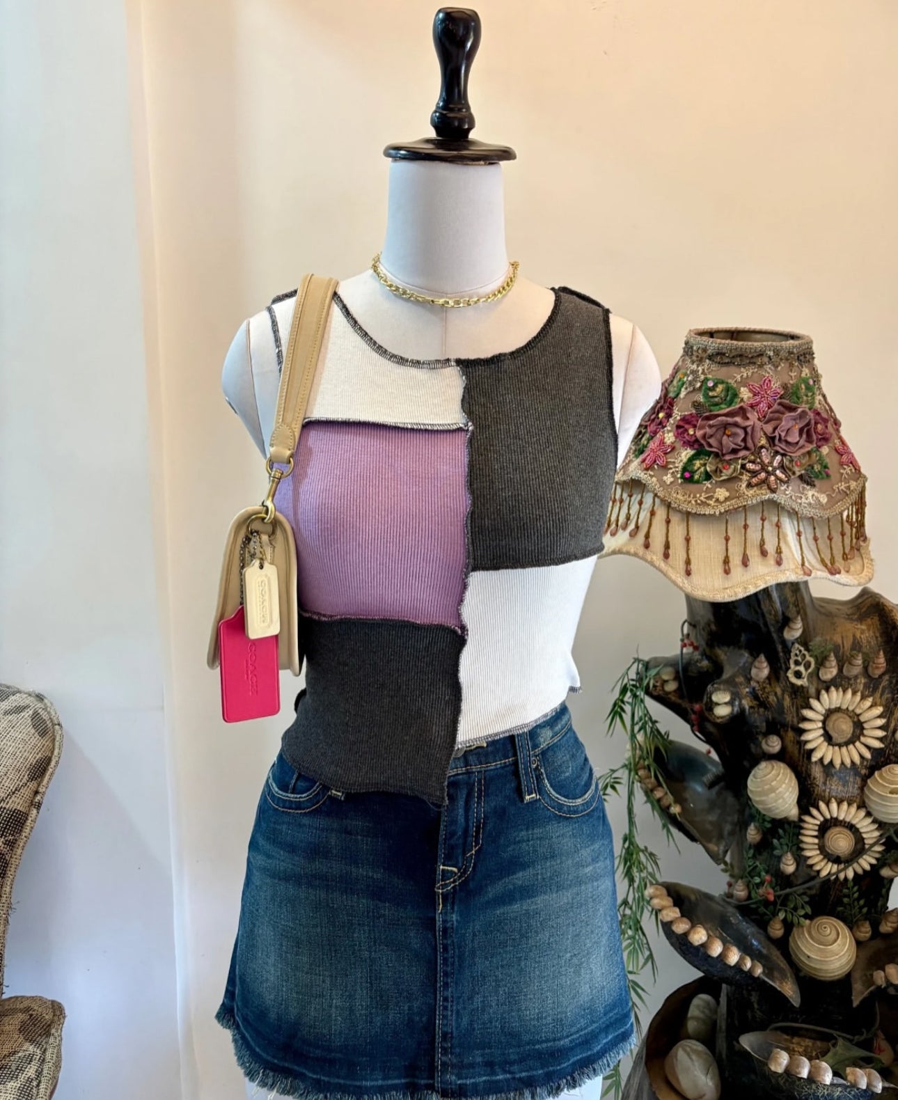 Pretty Colour-Block Top