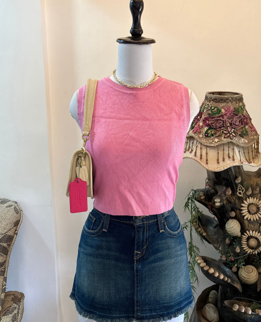 Pink High-Neck Top