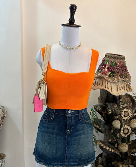 Padded Orange Tank Top