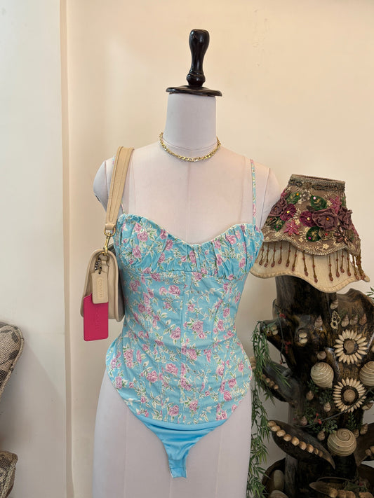 Dreamy Blue Corsety Bodysuit